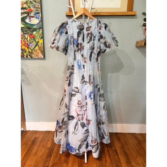 Aje Blue Floral Midi Dress - Picture 8 of 13